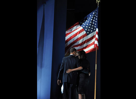 Barack and Michelle Obama Flag