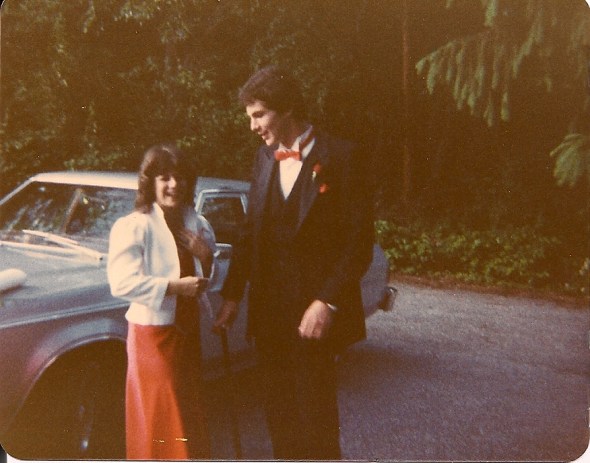 Jim and I before my senior prom. He taught me to swing dance for the event.